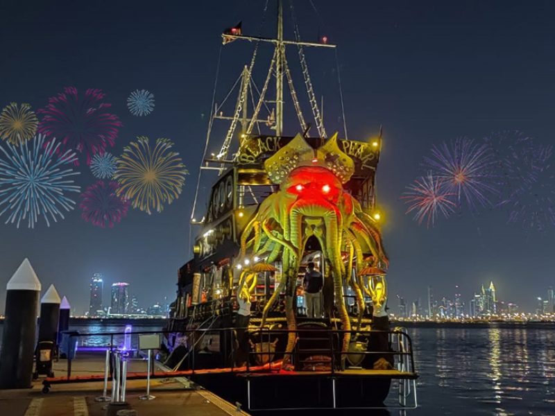 New Year Cruise Party @ Dubai Canal Creek Harbour – Black Pearl